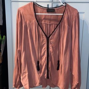 Pale Pink Boutique Long Sleeve Top